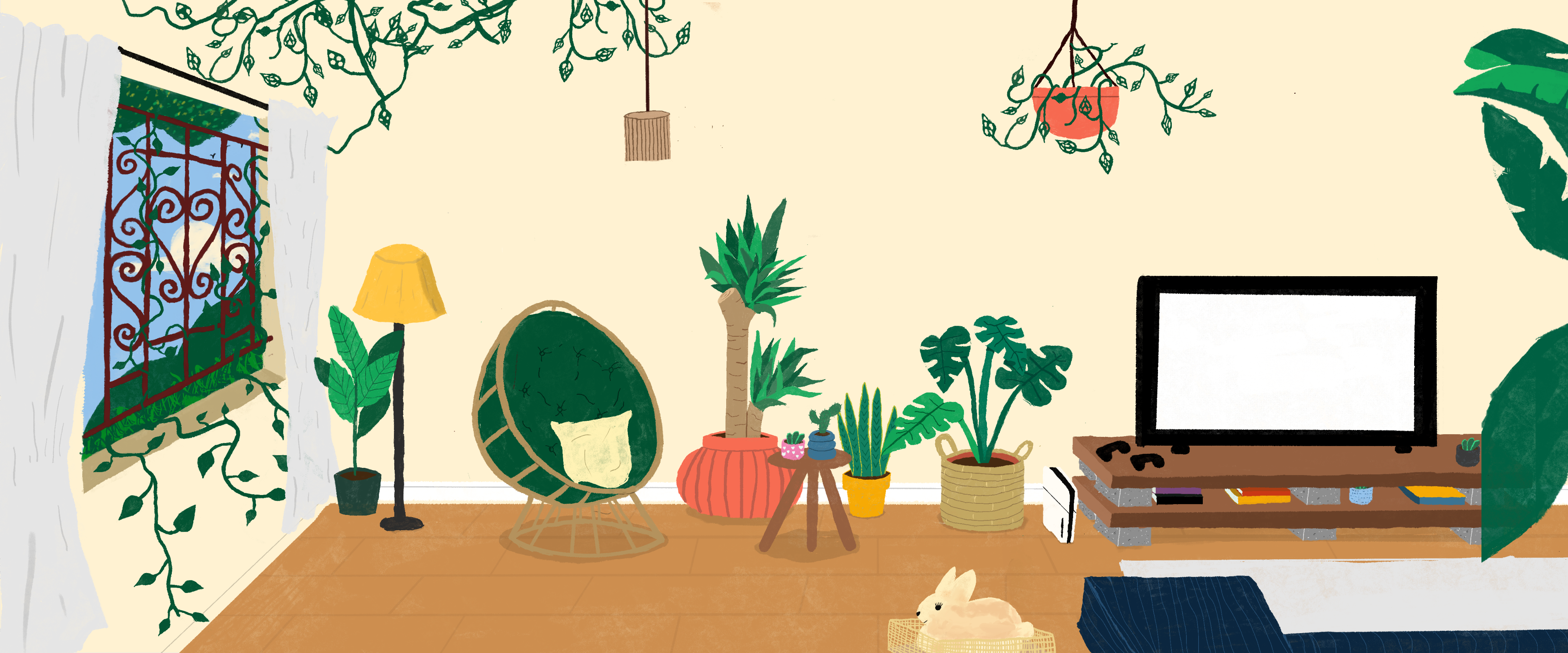 A lush collection of plants